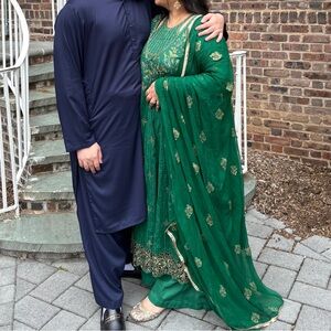 Maria B Pakistani Embroidered Dress